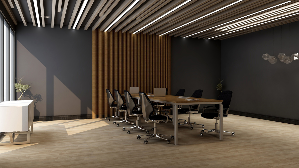wooden meeting meeting room
